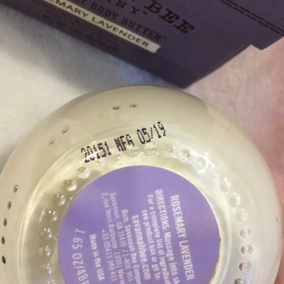Savannah Bee Co Rosemary Lavender Royal Jelly Body Butter 1.65 oz NWT Boxed - Picture 8 of 15